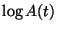 $\log A(t)$