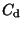 $C_{\rm d}$