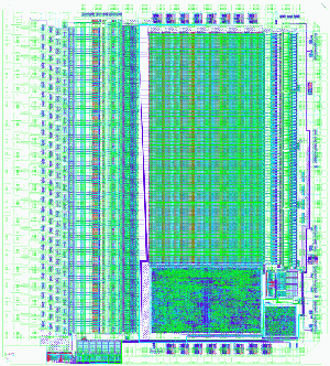 Layout of the Beetle 1.0 chip