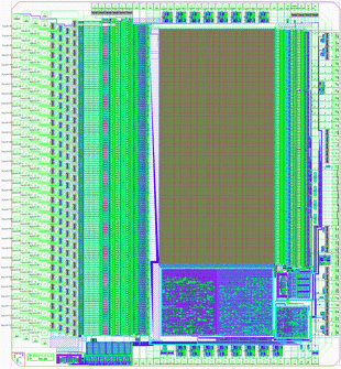 Layout of the Beetle 1.1 chip
