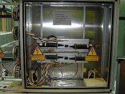 testbeam box with a silicon detector
