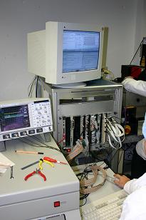 automatic wafer test - test setup