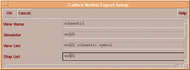 Calibre Netlist Export