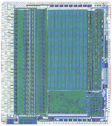 Layout of the Beetle 1.3 chip