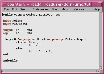 Counter verilog